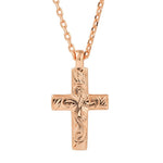 Seraphina Topaz Cross Pendant Pendant Island by Koa Nani Rose Gold Vermeil No Gem 