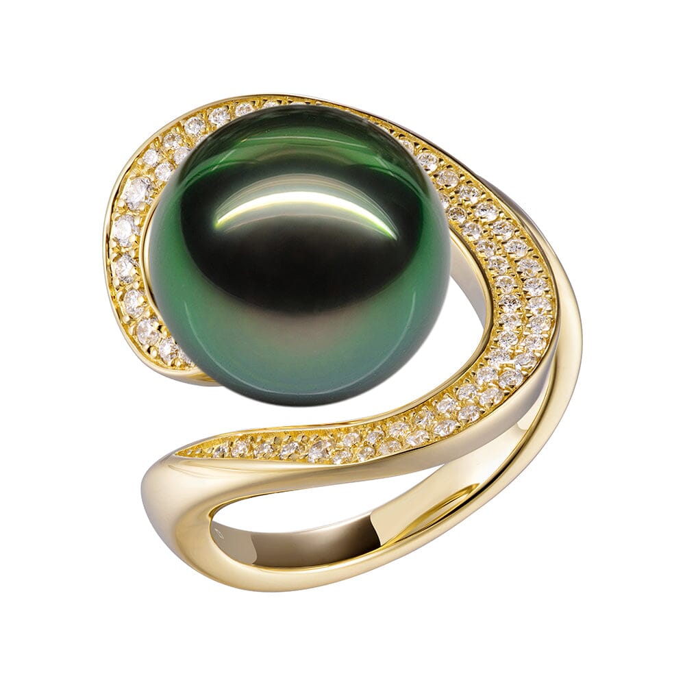 Tahitian Pearl Pacific Elegance Ring Ring Island by Koa Nani 