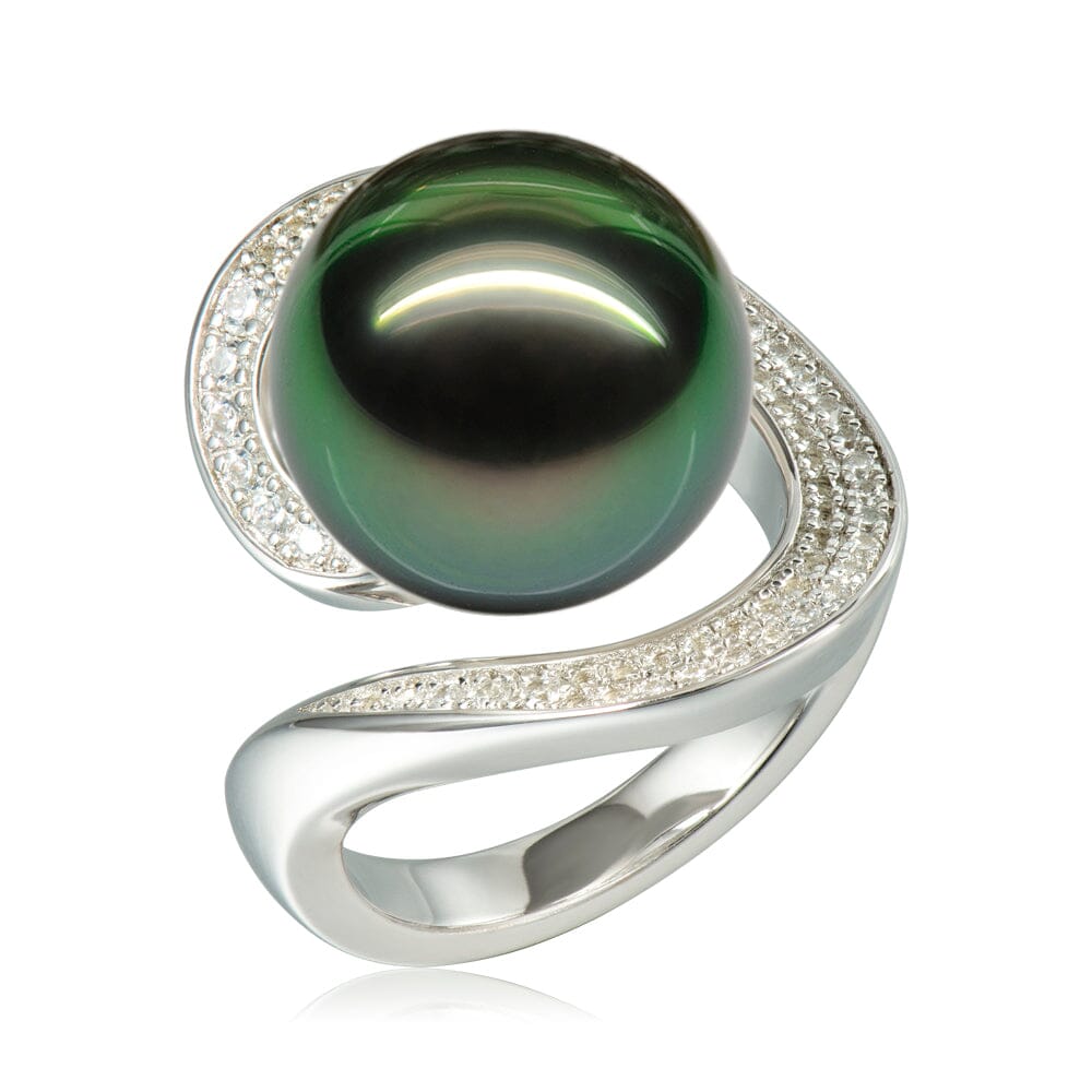 Tahitian Pearl Pacific Elegance Ring Ring Island by Koa Nani 