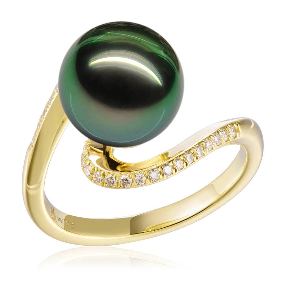 Tahitian Pearl Pacific Grace Ring Ring Island by Koa Nani 