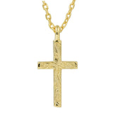 Therese Engraved Cross Pendant Pendant Island by Koa Nani Gold Vermeil Style 2 