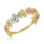 Tricolor Plumeria Ring Ring Island by Koa Nani 