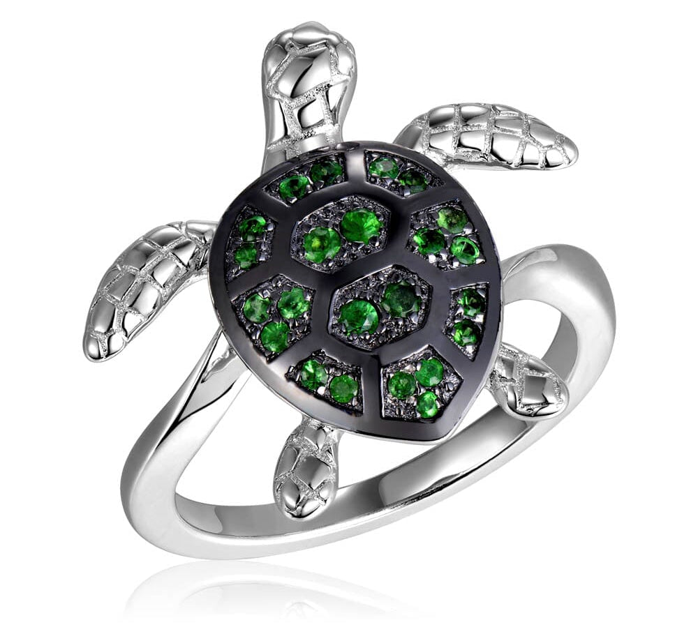 Tsavorite Honu Ring Ring Island by Koa Nani 