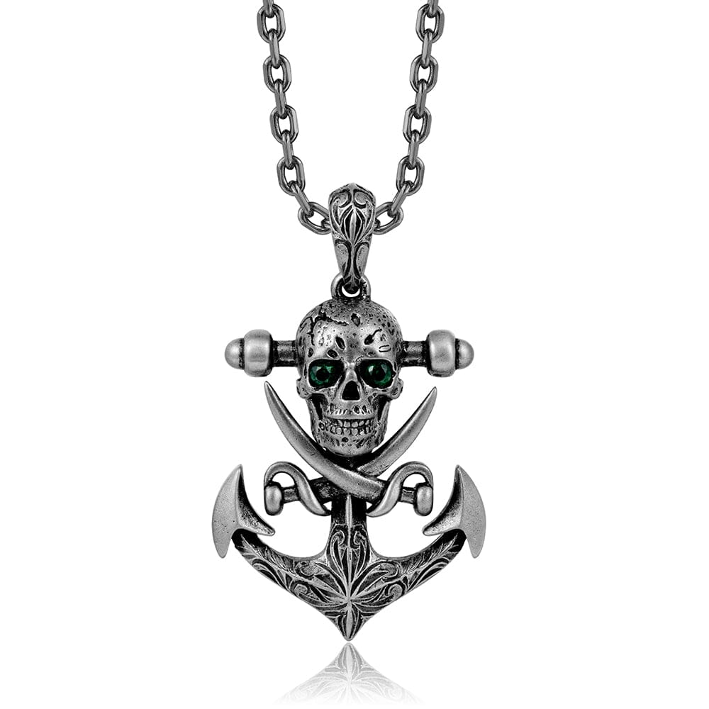 Tsavorite Pirate Anchor Pendant Pendant Island by Koa Nani 