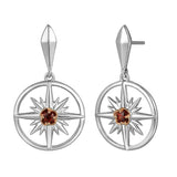 Two-Tone Compass Earrings Earrings Island by Koa Nani 