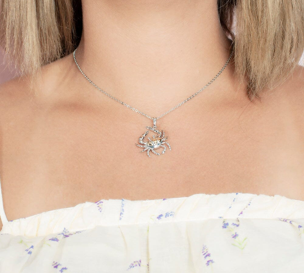 Two-Tone Dungeness Crab Pendant Pendant Island by Koa Nani 