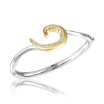 Two-Tone Hoaka Wave Bangle Bangle Island by Koa Nani 