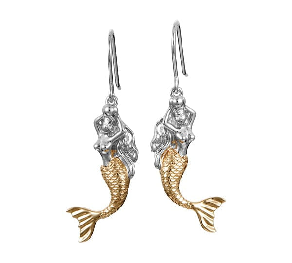 Two-Tone Lanikai Mermaid Earrings Earrings Island by Koa Nani 