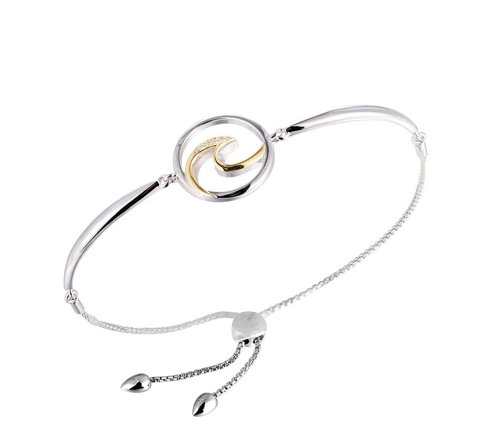Two-Tone Wave Bolo Bracelet Bracelet Island by Koa Nani 