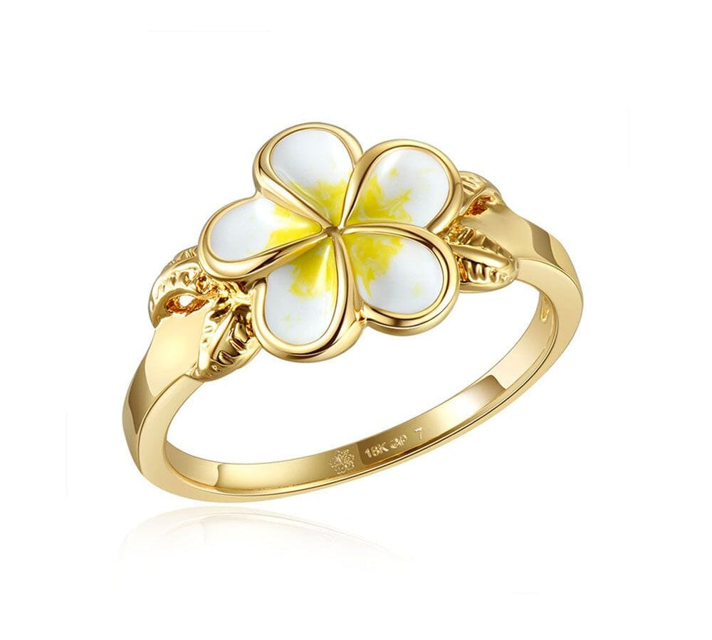 White Grand Plumeria Ring Ring Island by Koa Nani 5 