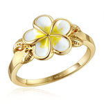 White Grand Plumeria Ring Ring Island by Koa Nani 9 