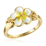 White Grand Plumeria Ring Ring Island by Koa Nani 9 