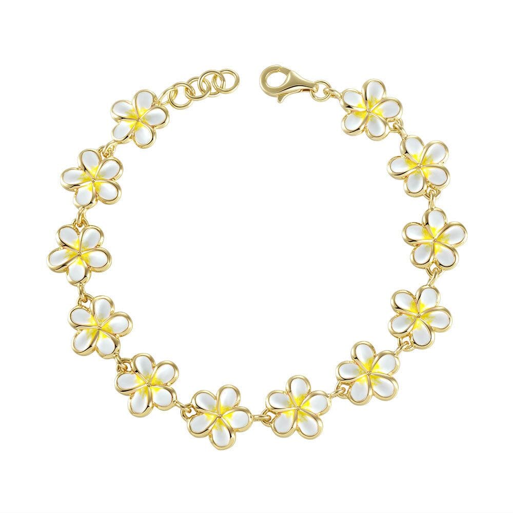White Pua Melia Bracelet Bracelet Island by Koa Nani 