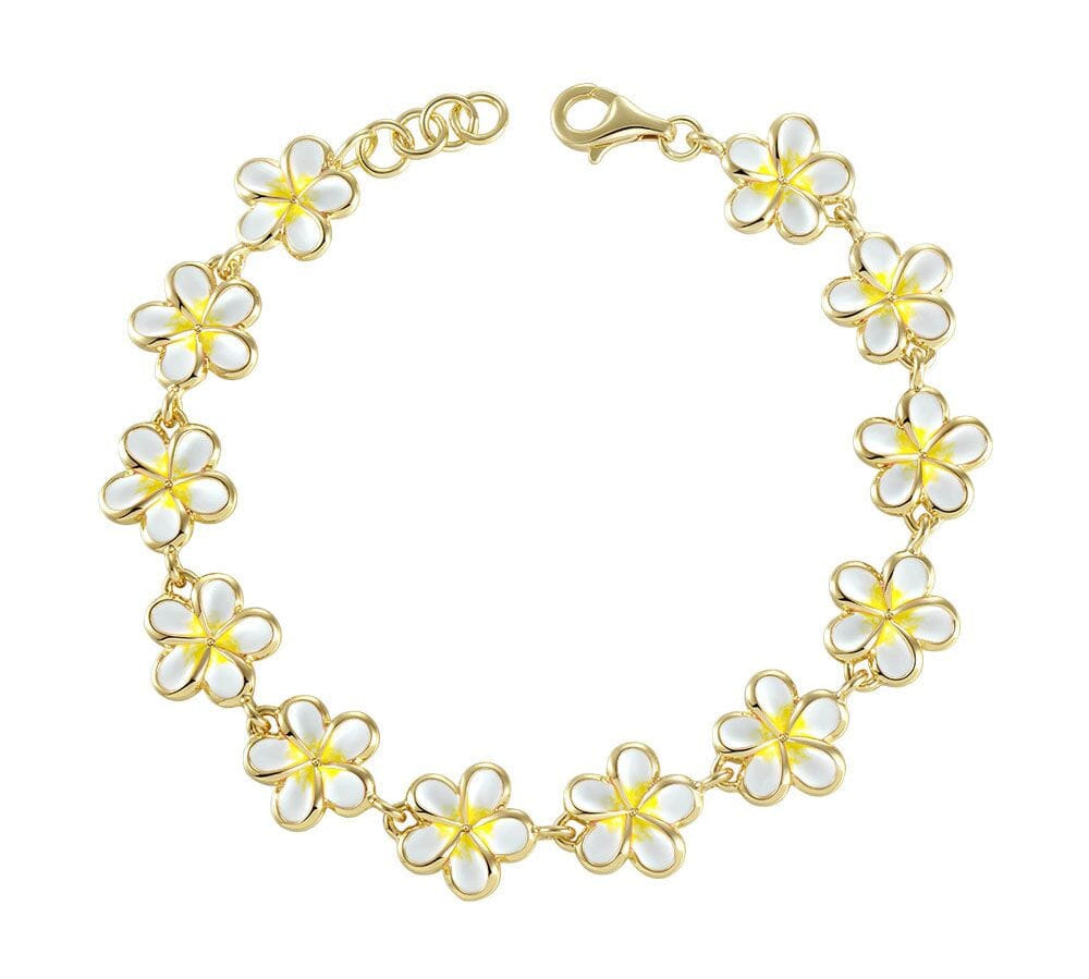 White Pua Melia Bracelet Bracelet Island by Koa Nani 