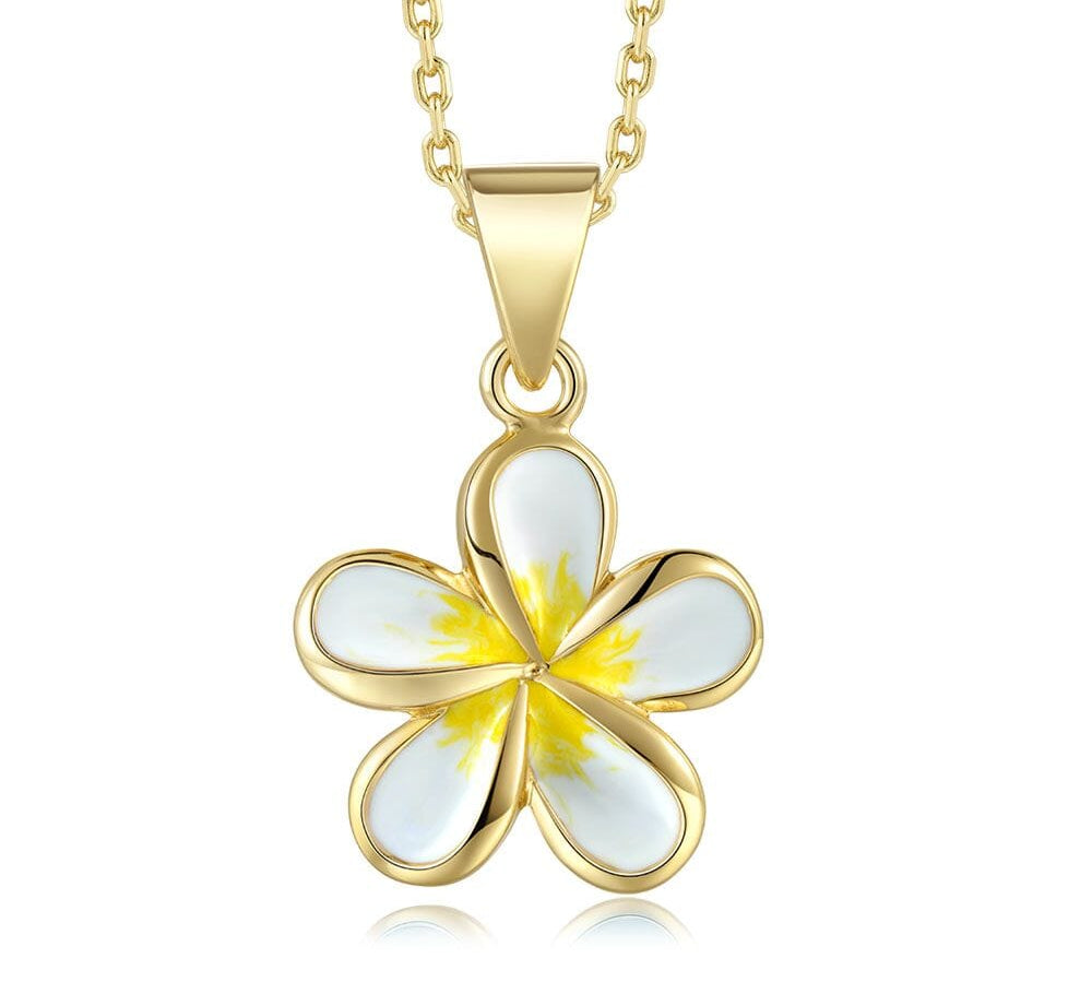 White Pua Melia Necklace Necklace Island by Koa Nani 18mm 