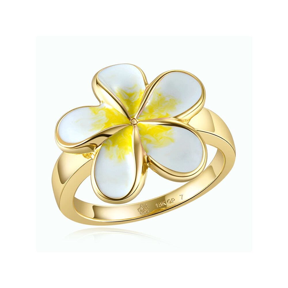 White Pua Melia Ring Ring Island by Koa Nani 5 