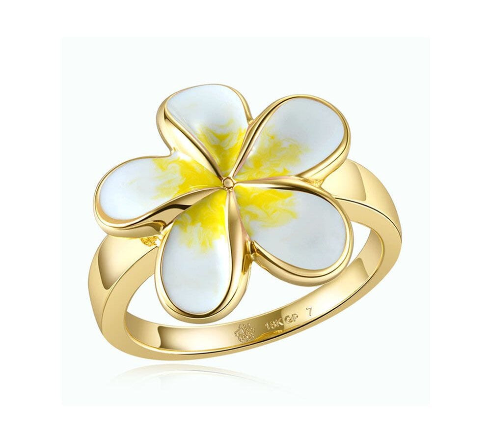 White Pua Melia Ring Ring Island by Koa Nani 5 