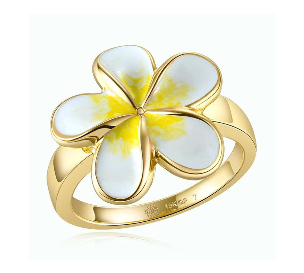 White Pua Melia Ring Ring Island by Koa Nani 6 