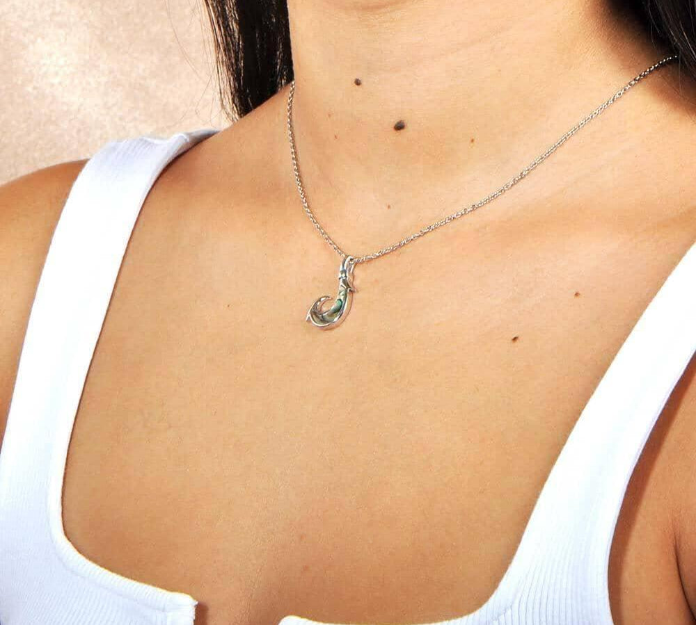 Abalone Ahi Hook Pendant Pendant Island by Koa Nani 