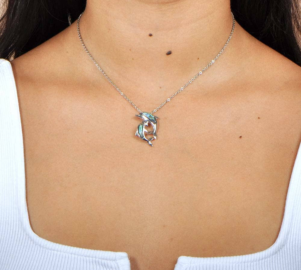 Abalone Dolphin Lover Pendant Pendant Island by Koa Nani 