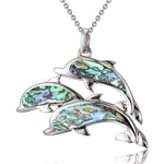 Abalone Dolphins Ohana Pendant Pendant Island by Koa Nani 