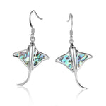 Abalone Eagle Ray Earrings Earrings Island by Koa Nani 