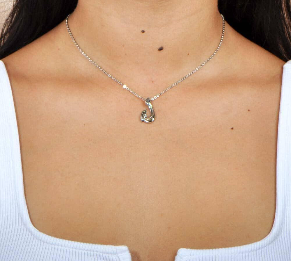 Abalone Fishhook Pendant Pendant Island by Koa Nani 