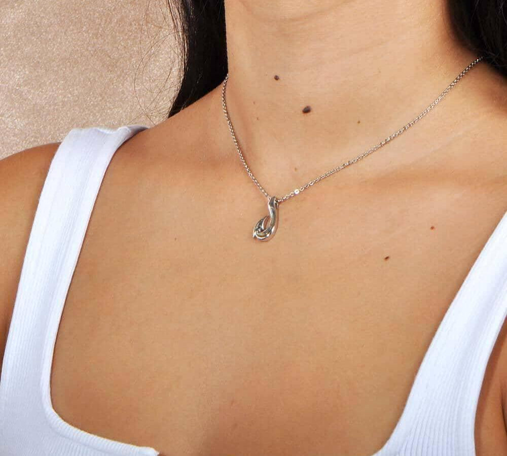 Abalone Fishhook Pendant Pendant Island by Koa Nani 