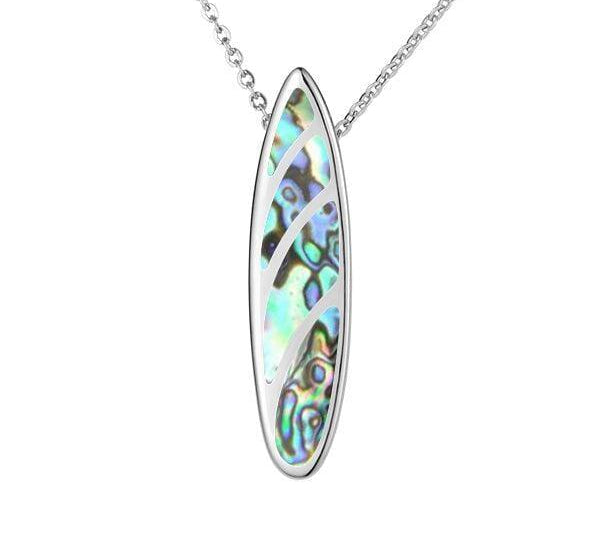 Abalone Hawaiian Surfboard Pendant Pendant Island by Koa Nani 