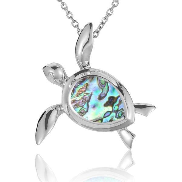 Abalone Hilo Honu Pendant Pendant Island by Koa Nani Large 