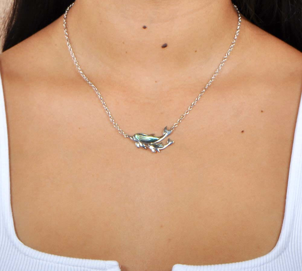 Abalone Makuahine Dolphin Necklace Necklace Island by Koa Nani 