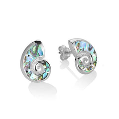Abalone Nautilus Earrings Earrings Island by Koa Nani 