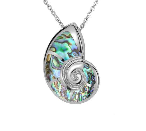 Abalone Nautilus Shell Pendant Pendant Island by Koa Nani 