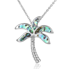 Abalone Palm Tree Pendant Pendant Island by Koa Nani Large 