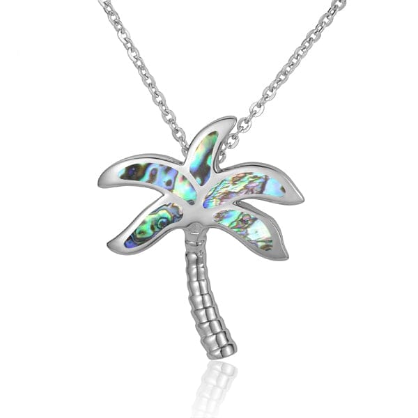 Abalone Palm Tree Pendant Pendant Island by Koa Nani Small 