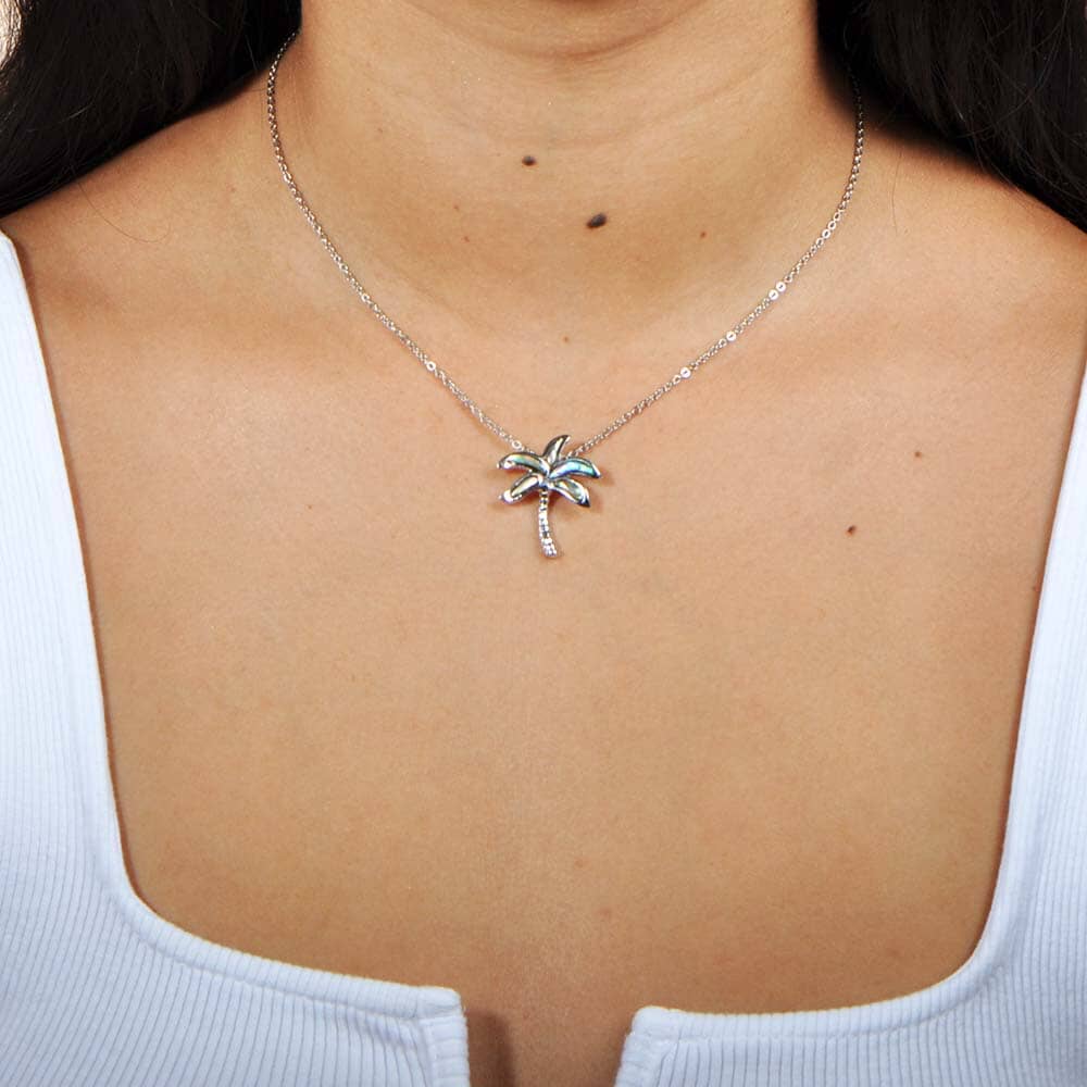 Abalone Palm Tree Pendant Pendant Island by Koa Nani 