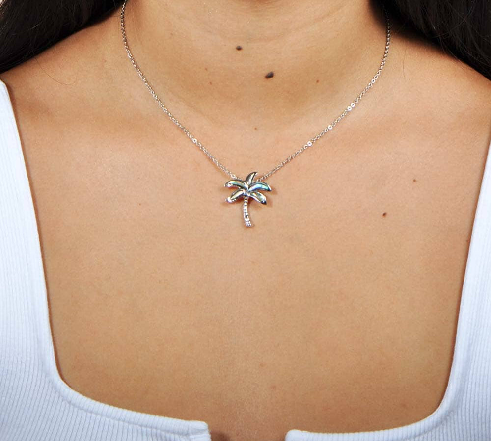 Abalone Palm Tree Pendant Pendant Island by Koa Nani 