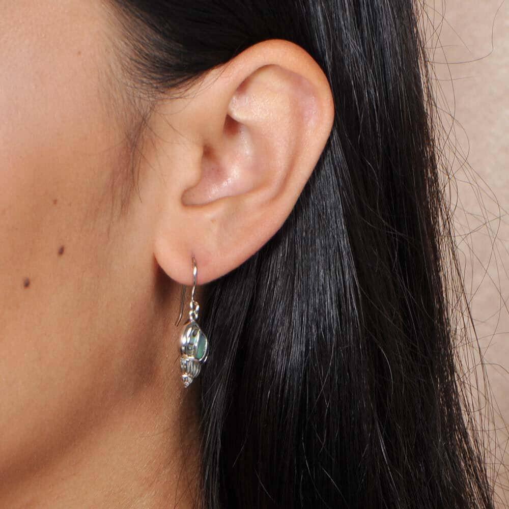 Abalone Seashell Earrings Earrings Island by Koa Nani 