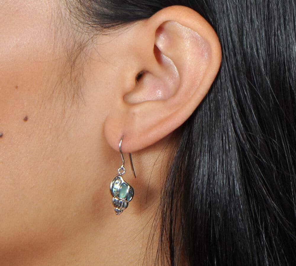 Abalone Seashell Earrings Earrings Island by Koa Nani 