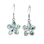 Abalone Sunrise Plumeria Earrings Earrings Island by Koa Nani 