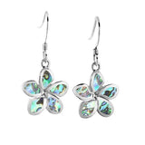 Abalone Sunrise Plumeria Earrings Earrings Island by Koa Nani 