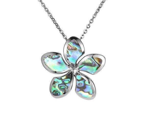 Abalone Sunrise Plumeria Pendant Pendant Island by Koa Nani 