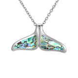 Abalone Whale Tail Pendant Pendant Island by Koa Nani Large 