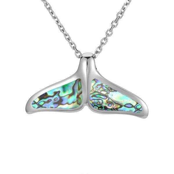Abalone Whale Tail Pendant Pendant Island by Koa Nani Large 