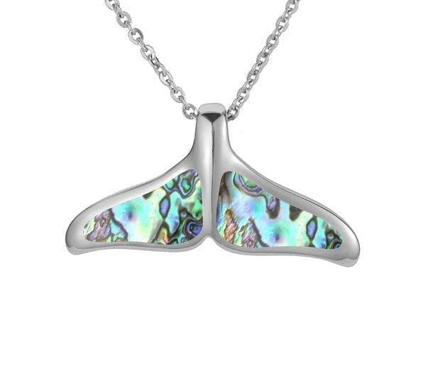 Abalone Whale Tail Pendant Pendant Island by Koa Nani Medium 