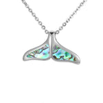 Abalone Whale Tail Pendant Pendant Island by Koa Nani Small 