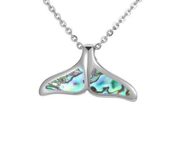 Abalone Whale Tail Pendant Pendant Island by Koa Nani Small 