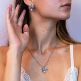 Akoya Pearl Ombre Wave Earrings Earrings Island by Koa Nani 