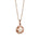 The picture shows a small size 14K rose gold sand dollar pendant with diamonds.