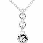 The picture shows a 925 sterling silver petroglyph pendant with a sea turtle engraving.